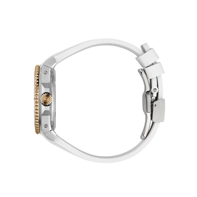 Main Image 3 of Gucci Dive 36mm White Rubber Strap Watch