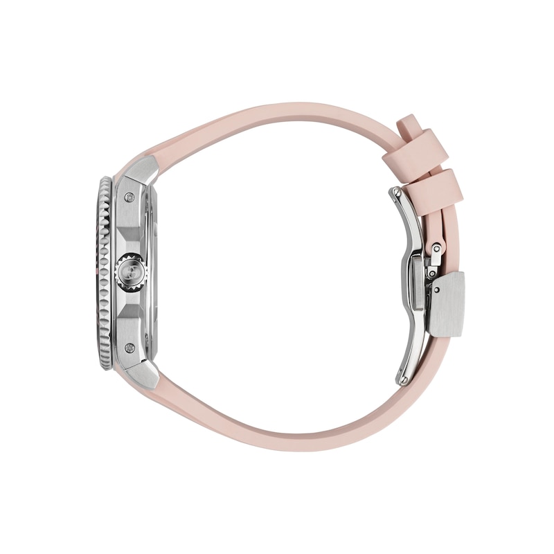 Main Image 3 of Gucci Dive 36mm Pink Rubber Strap Watch