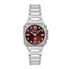 Thumbnail Image 1 of Gucci G-Flat 24mm Burgundy Diamond Dial & Stainless Steel Watch