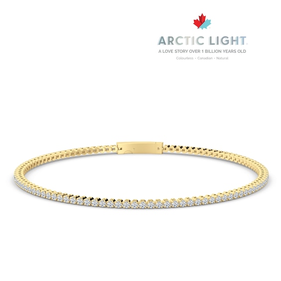 Arctic Light 18ct Yellow Gold 1ct Diamond Tennis Bracelet