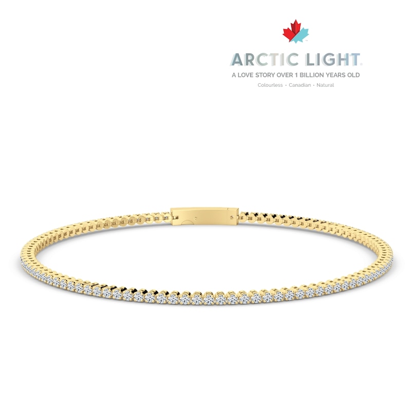 Main Image 1 of Arctic Light 18ct Yellow Gold 1ct Diamond Tennis Bracelet