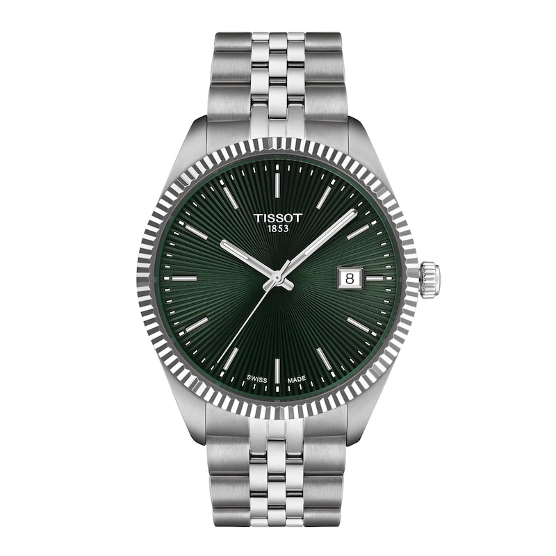 Main Image 1 of Tissot Ballade 40mm Men's Green Dial & Stainless Steel Watch