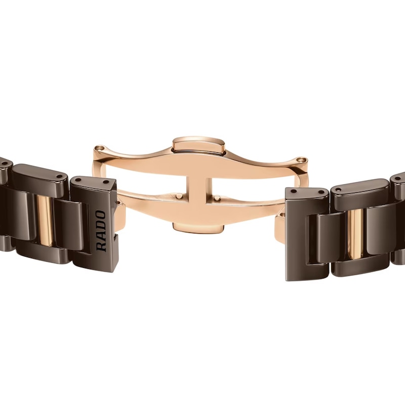 Main Image 5 of Rado La Coupole Diamond Brown Ceramic Bracelet Watch