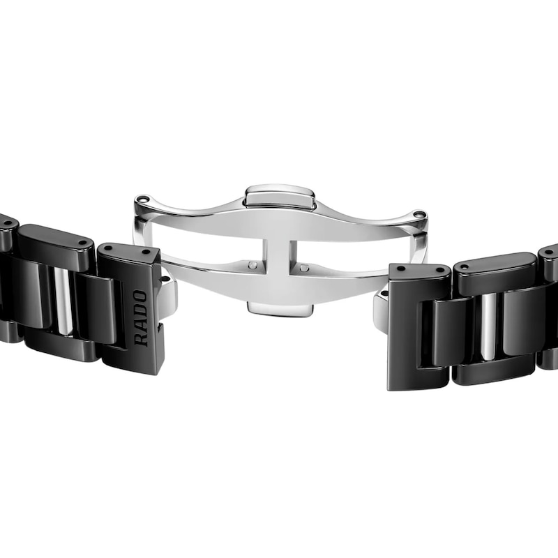 Main Image 5 of Rado La Coupole Jubilé Diamond & Black Ceramic Bracelet Watch
