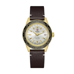 Rado Captain Cook Over-Pole Yellow PVD Leather Strap Limited Edition Watch