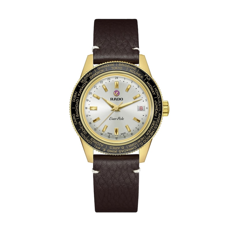 Main Image 1 of Rado Captain Cook Over-Pole Yellow PVD Leather Strap Limited Edition Watch