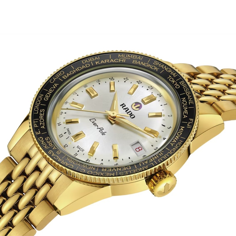 Main Image 3 of Rado Captain Cook Over-Pole Yellow PVD Leather Strap Limited Edition Watch