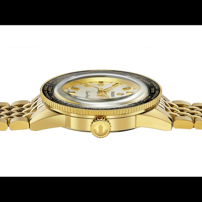 Main Image 4 of Rado Captain Cook Over-Pole Yellow PVD Leather Strap Limited Edition Watch