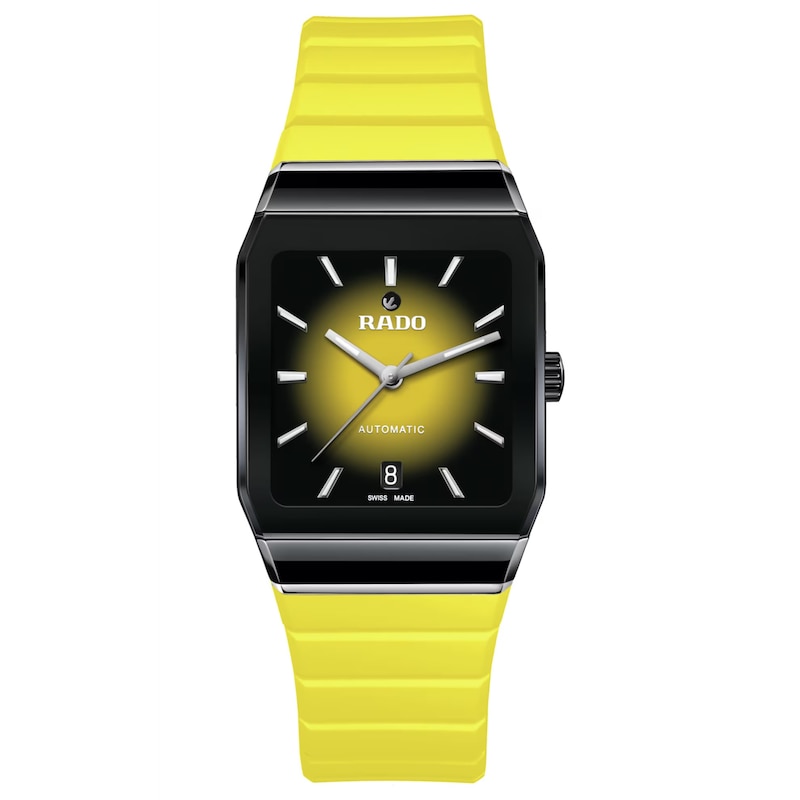 Main Image 1 of Rado&nbsp;Anatom Automatic Yellow Rubber Strap Watch