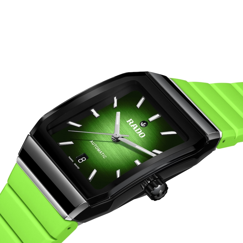 Main Image 2 of Rado Anatom Automatic Lime Green Rubber Strap Watch