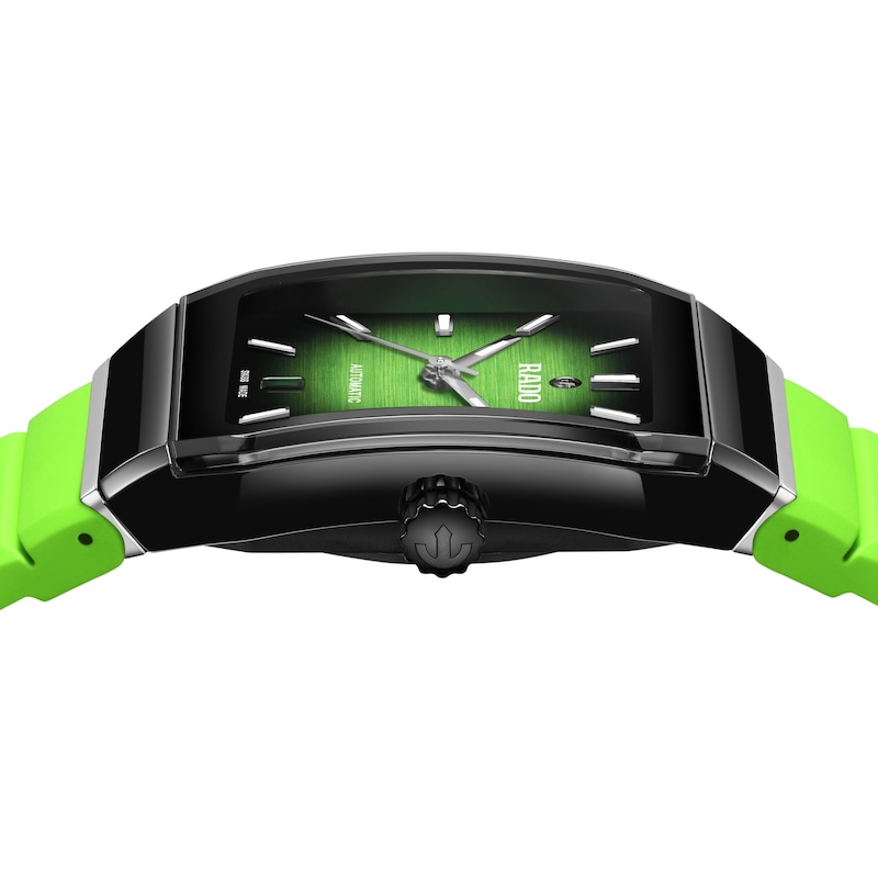 Main Image 3 of Rado Anatom Automatic Lime Green Rubber Strap Watch