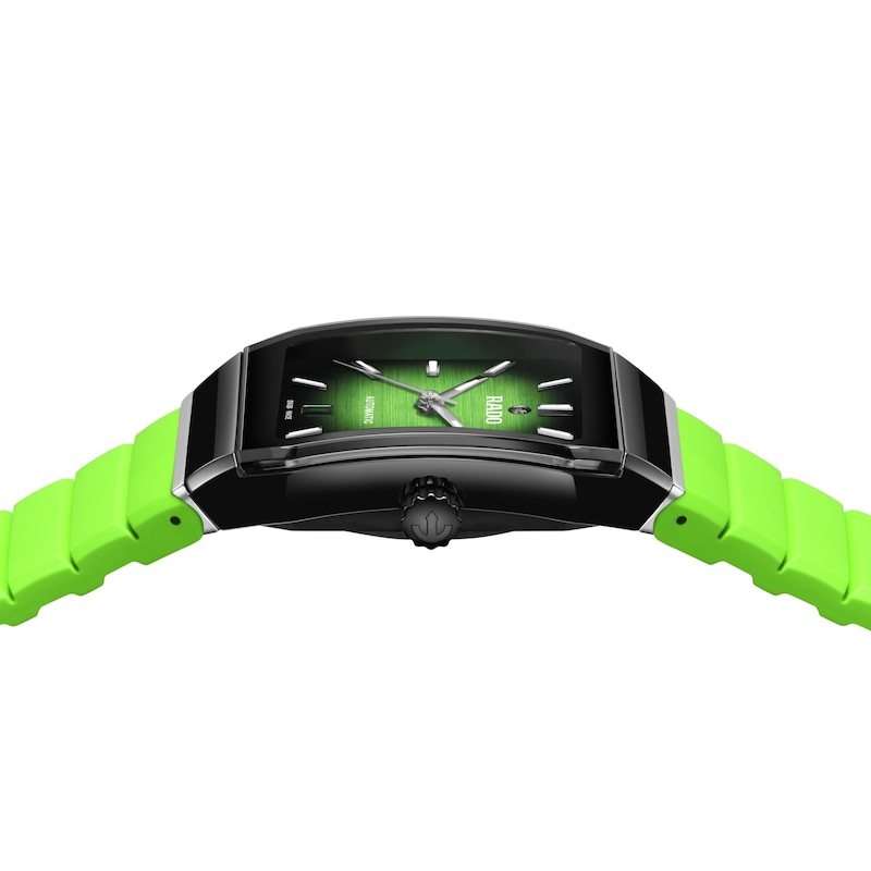 Main Image 4 of Rado Anatom Automatic Lime Green Rubber Strap Watch