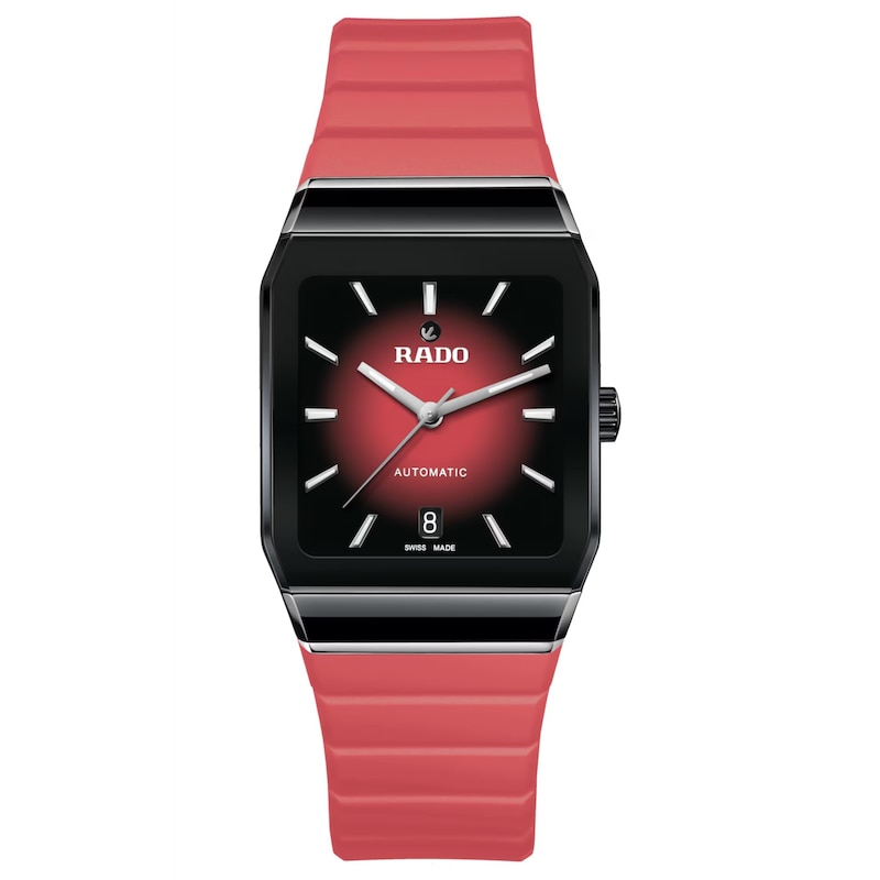 Main Image 1 of Rado&nbsp;Anatom Automatic Red Rubber Strap Watch