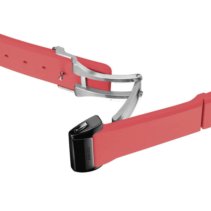 Main Image 4 of Rado&nbsp;Anatom Automatic Red Rubber Strap Watch