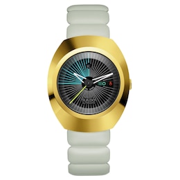 Rado DiaStar Original X Tej Chauhan Light Grey Rubber Strap Watch