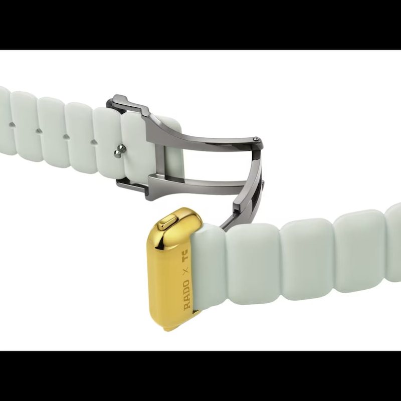 Main Image 5 of Rado DiaStar Original X Tej Chauhan Light Grey Rubber Strap Watch