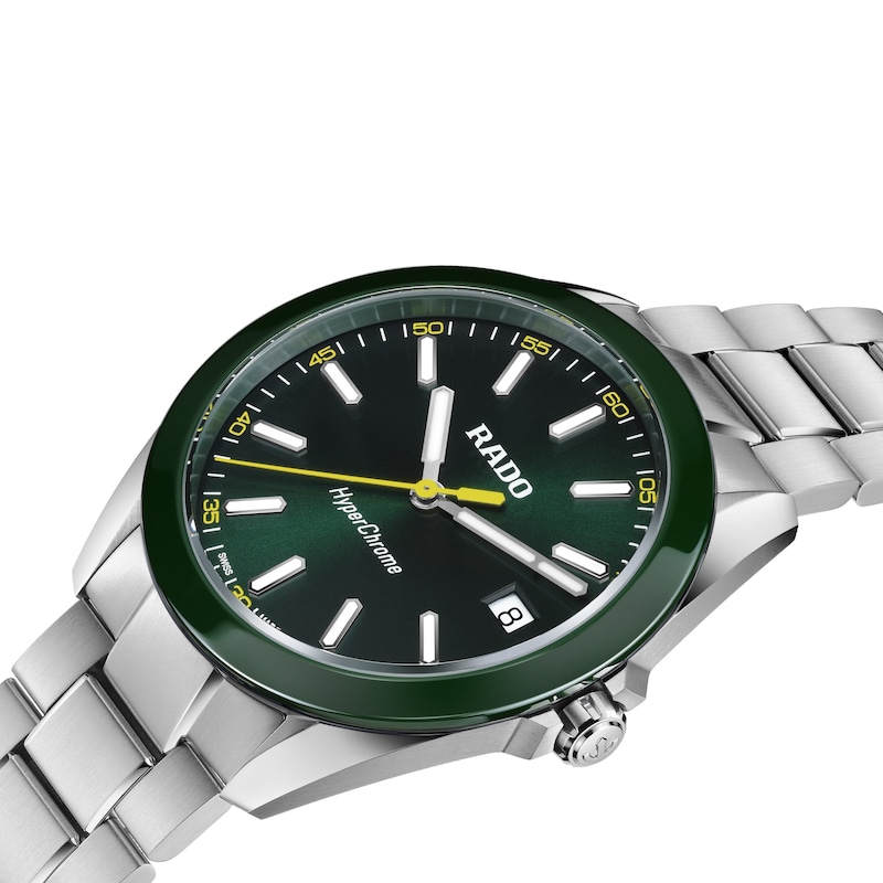 Main Image 2 of Rado HyperChrome Men's 41.5mm Green Ceramic & Stainless Steel Watch