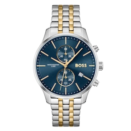 BOSS Associate Chronograph Men's Two Tone Bracelet Watch