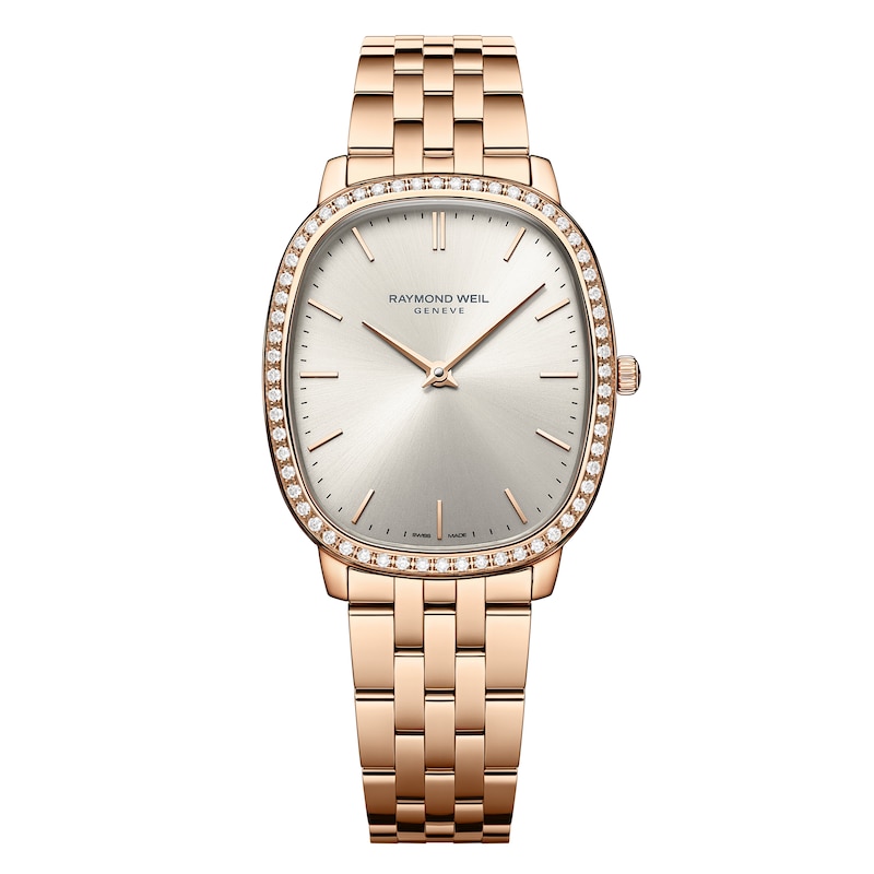 Main Image 1 of Raymond Weil Toccata Heritage 36mm Stone Set Rose Gold Tone Bracelet Watch