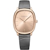 Thumbnail Image 1 of Raymond Weil Toccata Heritage 38mm Rose Gold Tone & Grey Leather Strap Watch