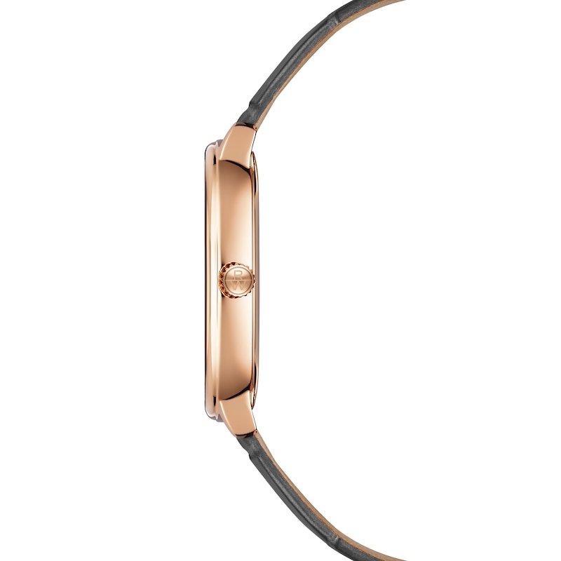 Main Image 2 of Raymond Weil Toccata Heritage 38mm Rose Gold Tone & Grey Leather Strap Watch