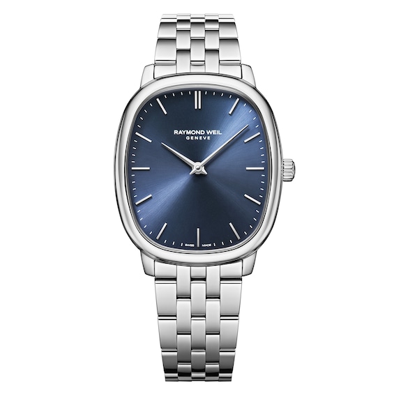 Women's Raymond Weil Toccata Heritage 38Mm Blue Dial & Stainless Steel Watch