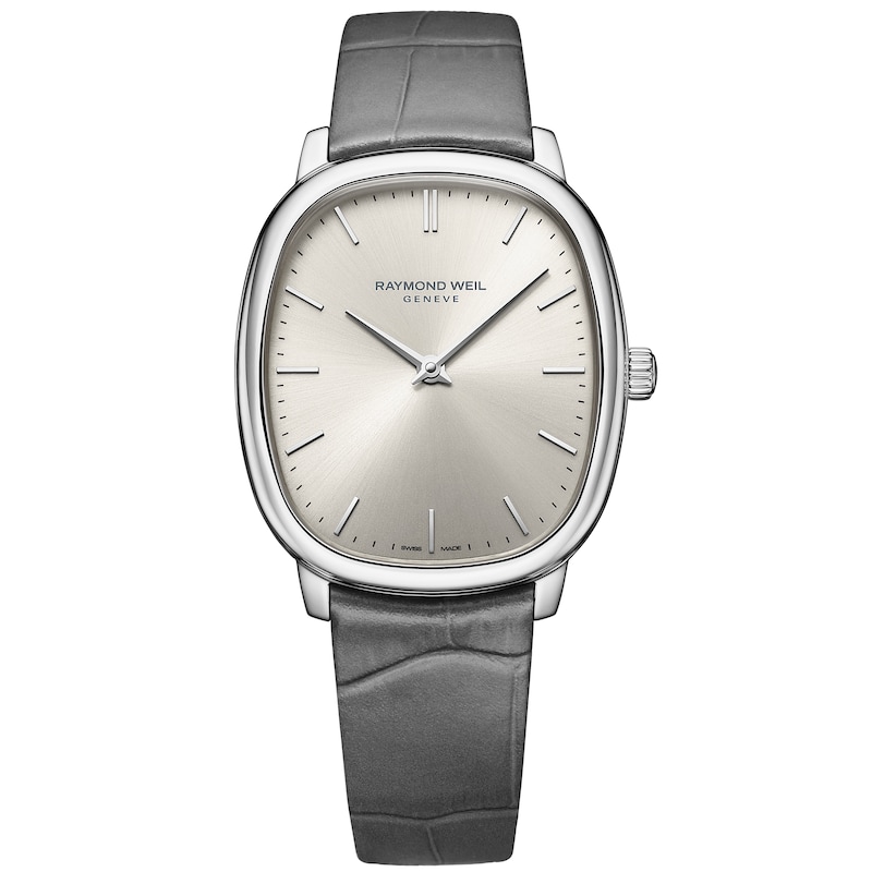 Main Image 1 of Raymond Weil Toccata Heritage 38mm Grey Leather Strap Watch