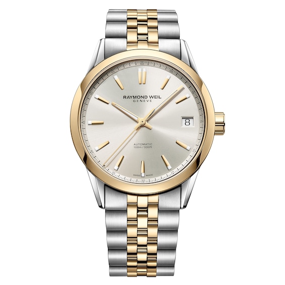Men's Raymond Weil Freelancer 40Mm Date Two Tone Stainless Steel Watch