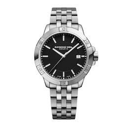 Raymond Weil Tango Classic Men’s 41mm Black Dial & Stainless Steel Bracelet Watch