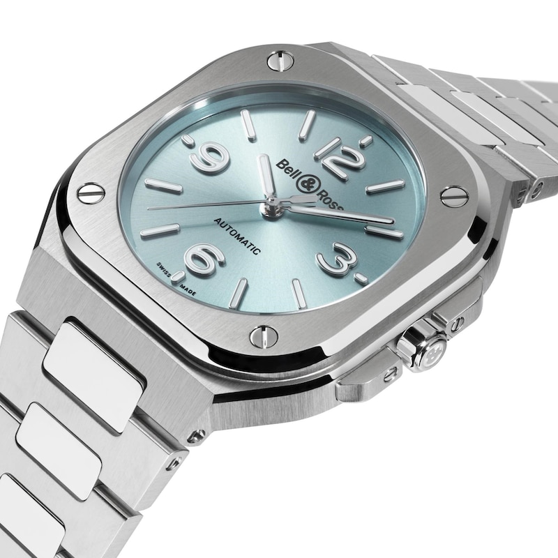 Main Image 2 of Bell & Ross BR-05 36mm Ice Blue Dial & Stainless Steel Bracelet Watch