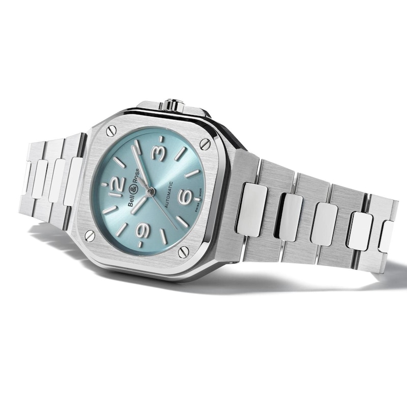 Main Image 3 of Bell & Ross BR-05 36mm Ice Blue Dial & Stainless Steel Bracelet Watch