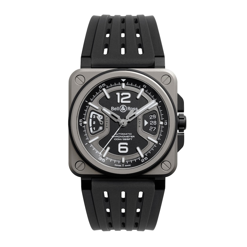 Main Image 1 of Bell & Ross BR-X3 41mm Black Dial Black Titanium & Rubber Strap Watchh