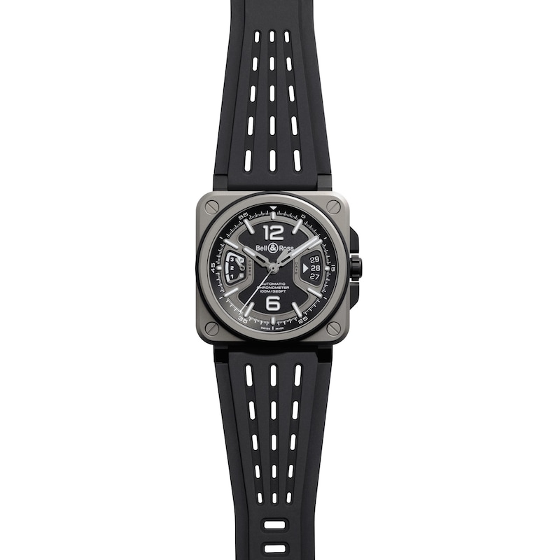 Main Image 2 of Bell & Ross BR-X3 41mm Black Dial Black Titanium & Rubber Strap Watchh