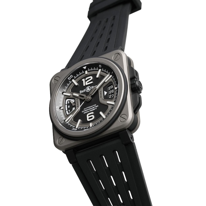 Main Image 3 of Bell & Ross BR-X3 41mm Black Dial Black Titanium & Rubber Strap Watchh