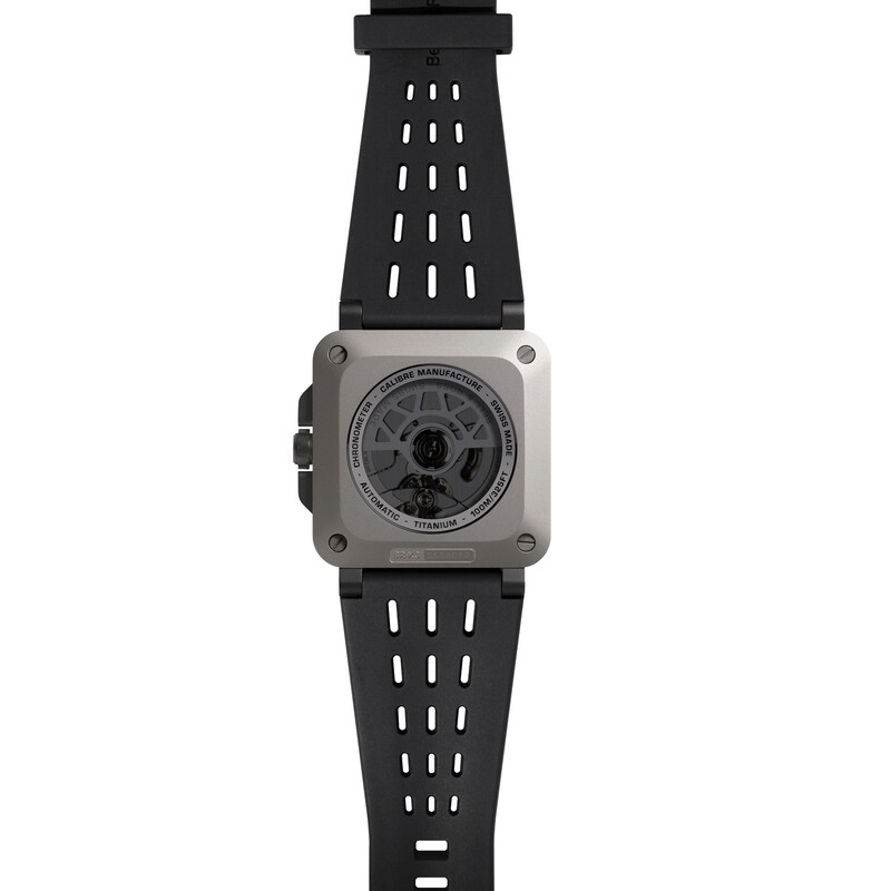 Main Image 6 of Bell & Ross BR-X3 41mm Black Dial Black Titanium & Rubber Strap Watchh