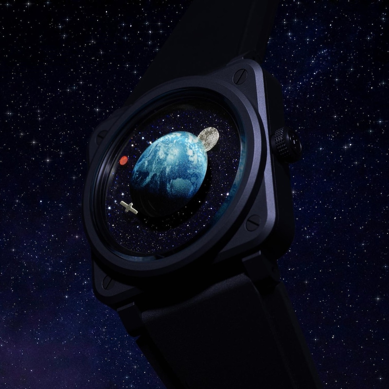 Main Image 2 of Bell & Ross BR-03 Astro Black Rubber Strap Limited Edition Watch