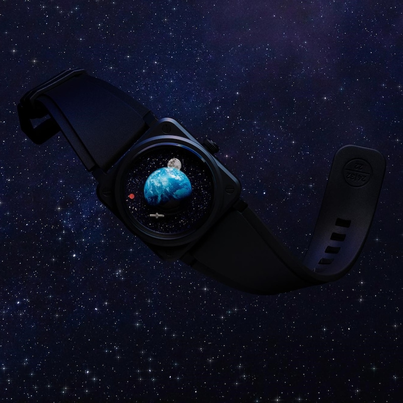 Main Image 6 of Bell & Ross BR-03 Astro Black Rubber Strap Limited Edition Watch