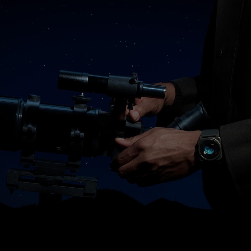 Main Image 7 of Bell & Ross BR-03 Astro Black Rubber Strap Limited Edition Watch