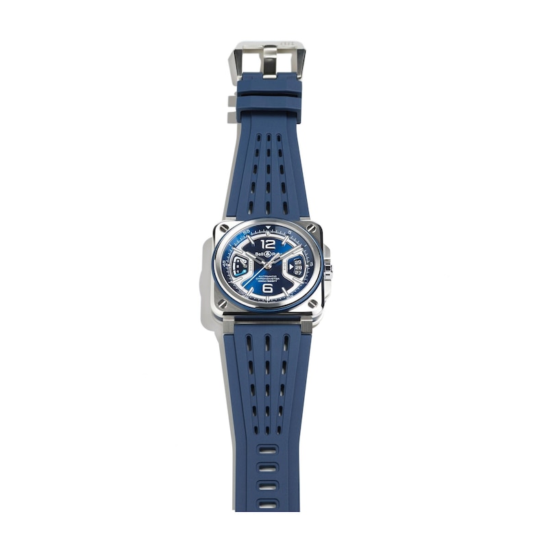 Main Image 2 of Bell & Ross BR-X3 41mm Blue Dial Black Titanium & Rubber Strap Watch