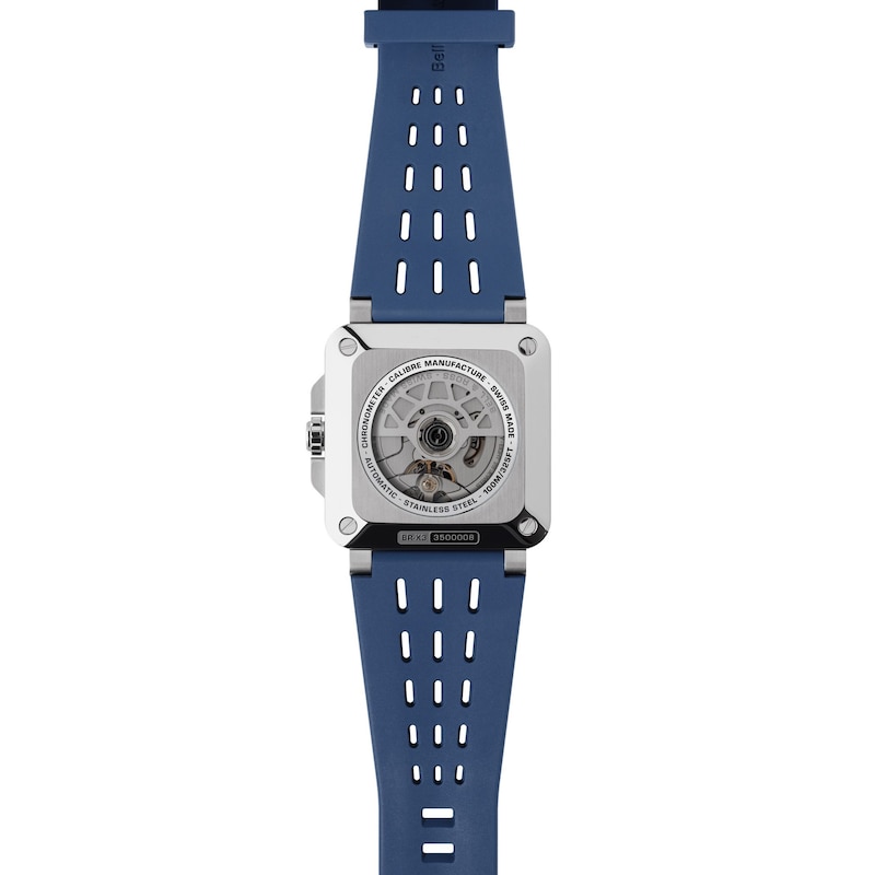 Main Image 4 of Bell & Ross BR-X3 41mm Blue Dial Black Titanium & Rubber Strap Watch