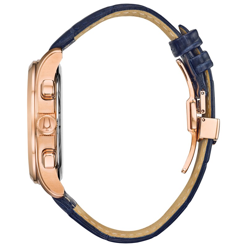 Main Image 2 of Bulova Men’s Wilton Rose Gold Plated Chronograph Strap Watch