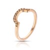 Thumbnail Image 2 of Le Vian 14ct Rose Gold & 0.15ct Diamond Shaped Wedding Band