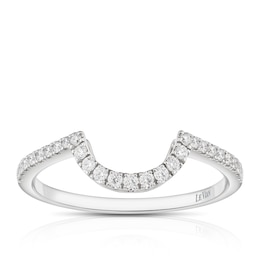Le Vian 14ct White Gold & 0.20ct Diamond Shaped Wedding Band