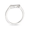 Thumbnail Image 3 of Le Vian 14ct White Gold & 0.20ct Diamond Shaped Wedding Band