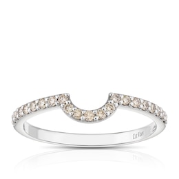 Le Vian 14ct White Gold & 0.20ct Diamond Round Shaped Wedding Band