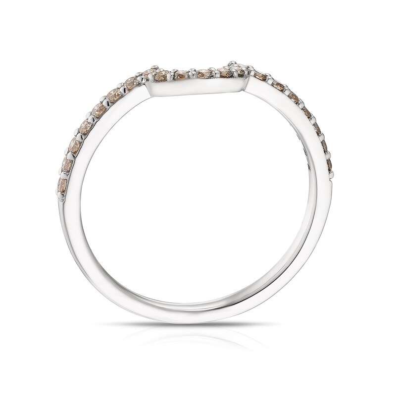 Main Image 3 of Le Vian 14ct White Gold & 0.20ct Diamond Round Shaped Wedding Band