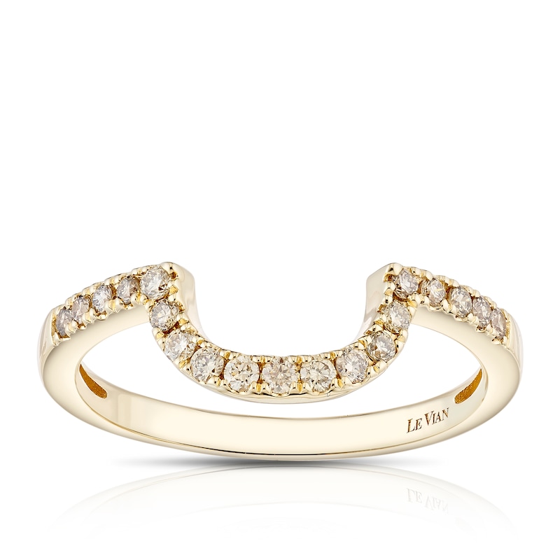 Main Image 1 of Le Vian 14ct Yellow Gold & 0.25ct Diamond Shaped Wedding Band