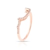 Thumbnail Image 2 of Le Vian 14ct Rose Gold & 0.15ct Diamond Shaped Wedding Band