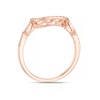 Thumbnail Image 3 of Le Vian 14ct Rose Gold & 0.15ct Diamond Shaped Wedding Band