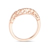 Thumbnail Image 3 of Le Vian 14ct Rose Gold & 0.15ct Diamond Shaped Wedding Band